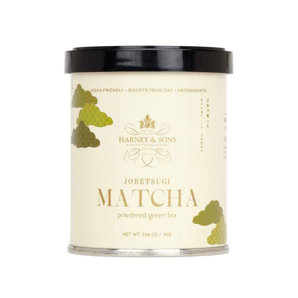 Harney & Sons Matcha Jobetsugi  30 gram tin  Thin Grade Matcha  Powdered Green Tea for Japanese Tea Ceremony