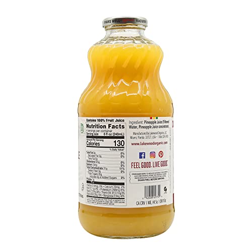 Lakewood Pineapple Juice, 32 Fz
