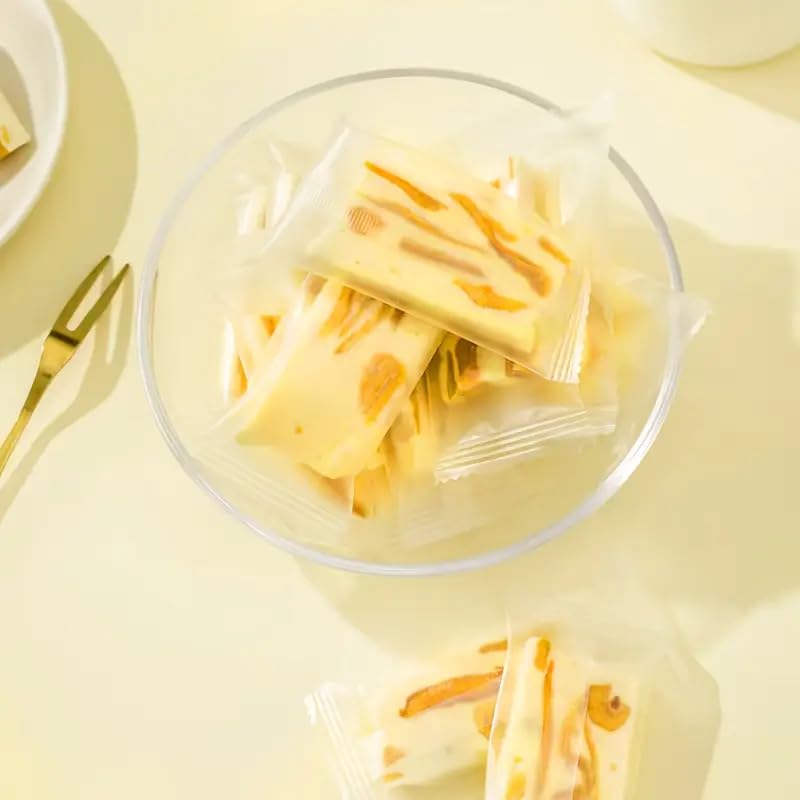 easyum Mango Milk Nougat & Gummy  , Real Fruit Slices, Perfect for Breakfast & Celebrations, 5.29oz, Shipping from California