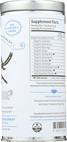 Flying Bird Botanicals Bluebird Morning Tea, 15 Ct