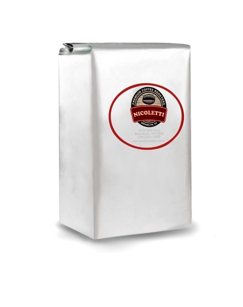 Nicoletti Coffee ''Original'' Espresso Roast Beans 2.20lb (Made in Brooklyn NY since 1972) Fresh Roasted Espresso with date.