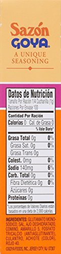 Goya Foods Saz  n, Seasoning With Coriander & Annatto, 3.52 Oz