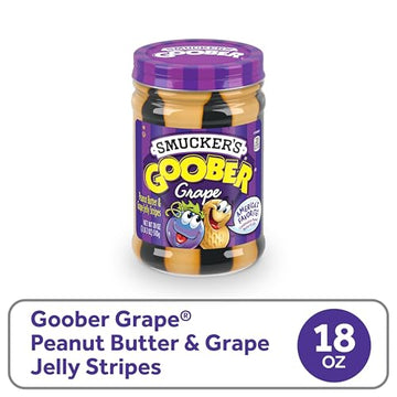 Smucker's Goober Peanut Butter and Grape Jelly Stripes, 18 Ounces