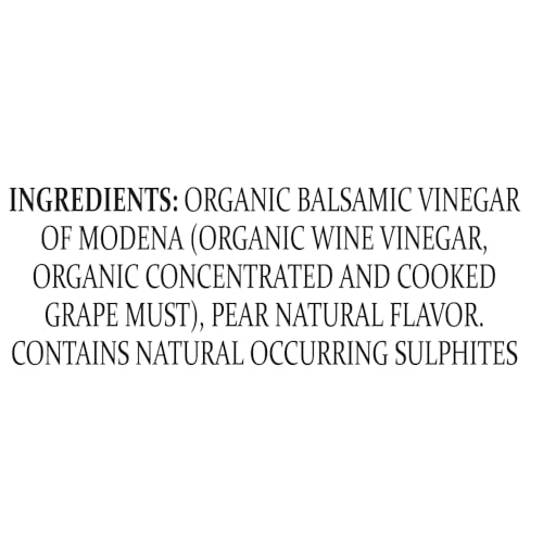Mantova Organic Balsamic Vinegar, Pear, 8.5 Ounce