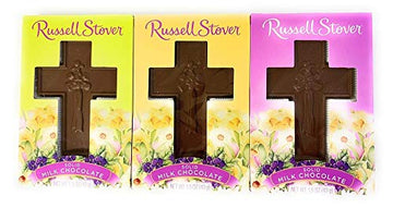 Russell Stover Solid Milk Chocolate Cross Candy 1.5 Oz. (Pack Of 3)