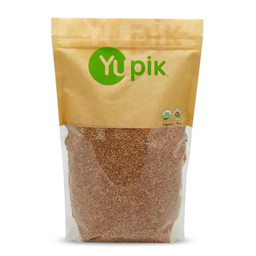 Yupik Organic Golden Flax Seeds, 2.2 lb (35.2 oz), Pack of 6, Gluten-Free, Non-GMO, Kosher, Raw Seeds, Excellent Source of Fiber