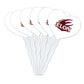 GRAPHICS & MORE Cupcake Picks Set of 6, Heart Love Design, Acrylic, Elon University Color, Model CUPT.HRT.ACR.6PK.CLCELO500B
