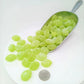 Claeys Green Apple Sanded Drops 2Lb Approx 145 Hard Candy Drops - St Patricks Day Green Snacks & Treats, Bulk Candy Green Sucker