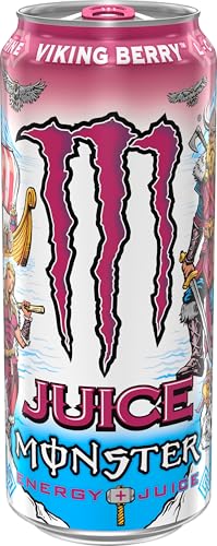 Monster Energy Juice Viking Berry - Energy + Juice Drink, 16oz (Pack of 15) - Refreshing Energy Boost and Delicious Flavor