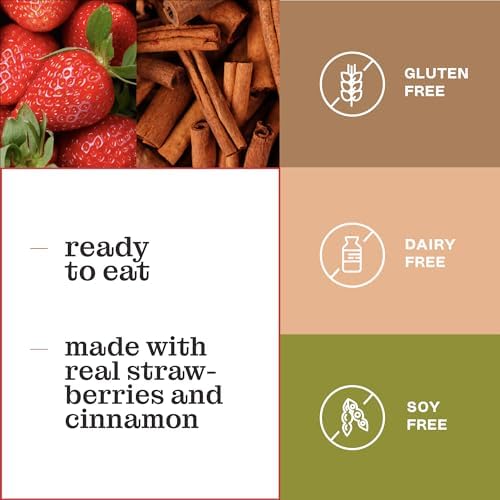 Katz Gluten Free Toaster Pastries, Strawberry, 8 OZ (Pack of 8), Gluten Free, Dairy Free, Nut Free, Soy Free, Kosher Snacks