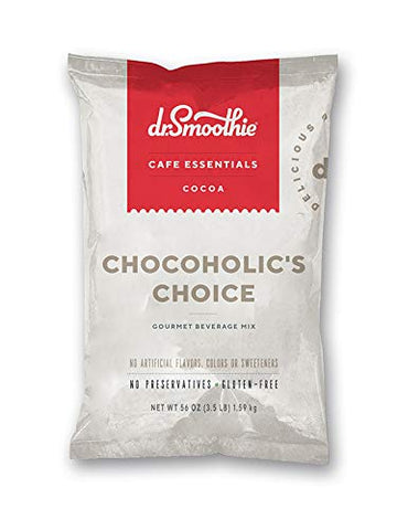 Dr. Smoothie Café Essentials Chocoholics Choice, Caffeine-Free, 3.5 lb Bag, 30 Servings