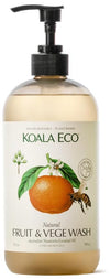 Koala Eco Natural Fruit & Vegetable Wash - Plant-Based, Eco-Friendly - with Australian Mandarin Essential Oil - 16oz