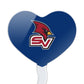 GRAPHICS & MORE Cupcake Picks Set of 6, Acrylic Heart Toppers, Saginaw Valley State University, One Size, Model CUPCAKE.HEART.CLCSAG.Z008434