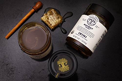 Thyme Honey By Ancient Foods - Organic Honey Raw Unfiltered Authentic Greek Honey From Greece | Organic Thyme Honey | Real Honey