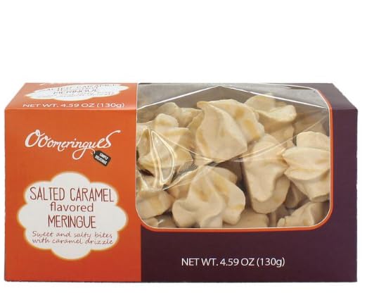 Generic Gourmet Salted Caramel Meringue Cookies - Gluten-Free Sweet   - 130g (2 Pack)