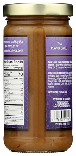 Sun Luck Bg18661 Sun Luck Thai Peanut Sauce - 1X7Oz