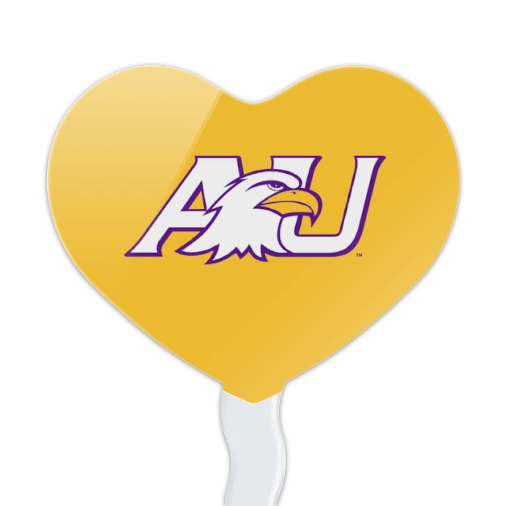 GRAPHICS & MORE Cupcake Picks Set of 6 - Acrylic Heart Decoration - Ashland University