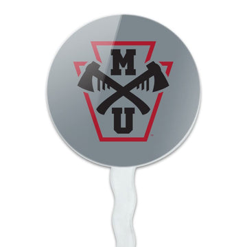 Mansfield University Secondary Logo Cupcake Picks Toppers Decoration Set Of 6