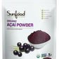 Sunfood Superfoods Organic Acai Powder - Acai Powder Organic, Acai Powder for Smoothie Bowles, Dried Acai Berry Mix with Antioxi