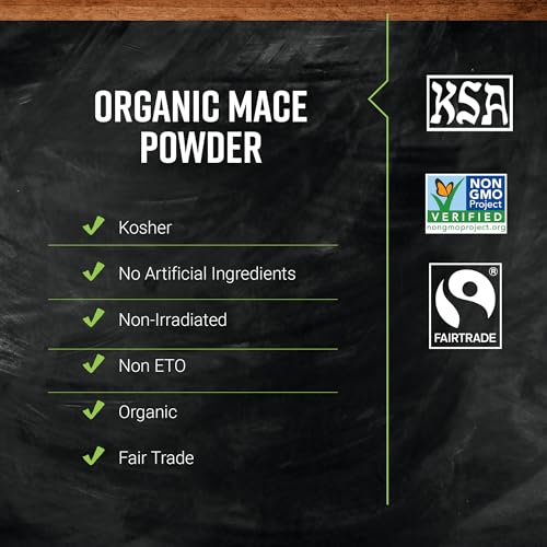 Frontier Co-op Organic Mace Powder, Fairtrade Certified, 16 Oz, Bulk Bag - Nutmeg Substitute for Chili, Moroccan and Caribbean D