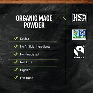 Frontier Co-op Organic Mace Powder, Fairtrade Certified, 16 Oz, Bulk Bag - Nutmeg Substitute for Chili, Moroccan and Caribbean D