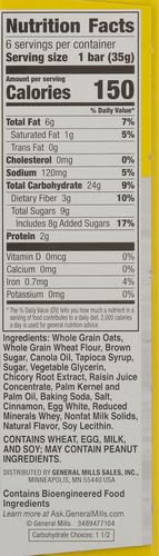 Nature Valley Soft-Baked Oatmeal Squares, Cinnamon Brown Sugar, 6 ct, 7.44 OZ (Pack of 4)