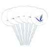 Zeta Phi Beta Sorority Secondary Cupcake Picks Toppers Decoration Set of 6