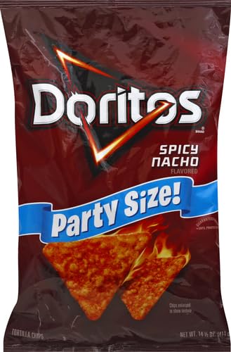 Doritos Tortilla Chips Spicy Nacho, 14.5 Oz