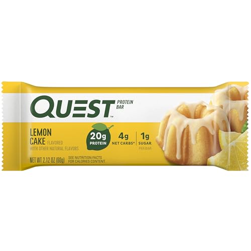 Quest Nutrition Protein Bars, High Protein, Low Carb, Gluten Free, Keto Friendly, 4 Count