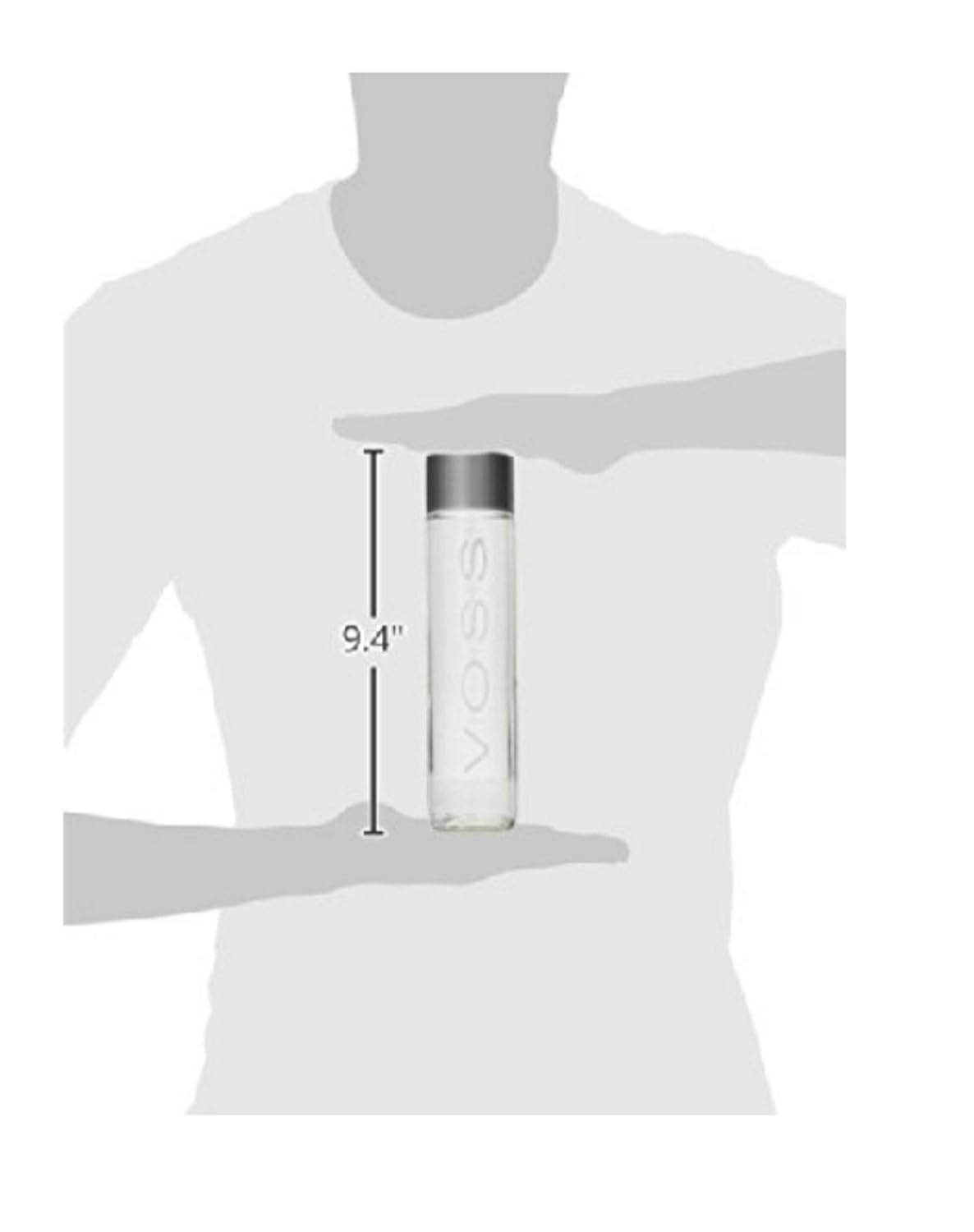 Top Value Voss Artesian Still Water 375 mL Glass Bottles [4-Pack] - Refreshing and Environmentally Friendly
