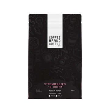 Strawberries 'n Cream Ground Flavored Coffee Brand Coffee | Sweet, Smooth, And Velvety Texture for A Deliciously Unique Coffee E