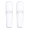 Yeeco Clear Toothbrush Case, 2 Packs Toothbrush Travel Case, Plastic Toothbrush Holder Travel, 7.92 Portable Toothbrush Case For