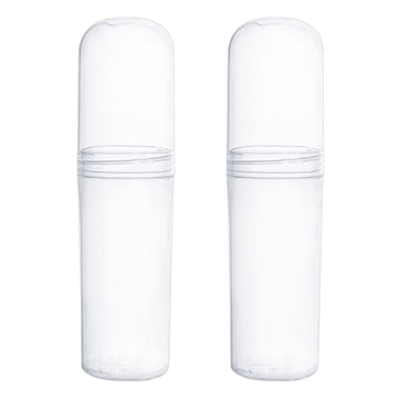 Yeeco Clear Toothbrush Case, 2 Packs Toothbrush Travel Case, Plastic Toothbrush Holder Travel, 7.92 Portable Toothbrush Case For