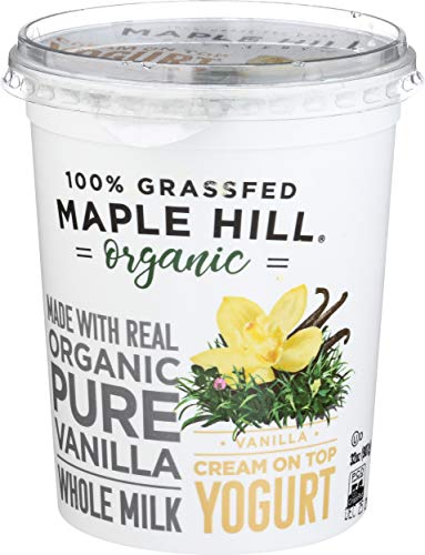Maple Hill Creamery Yogurt Vanilla 100%Gr sugar freed  32 oz