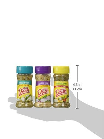 Mrs. Dash Combo All Natural Seasoning Blends 2.5 Oz; Original,Onion&Herb,Garlic&Herb By Mrs. Dash