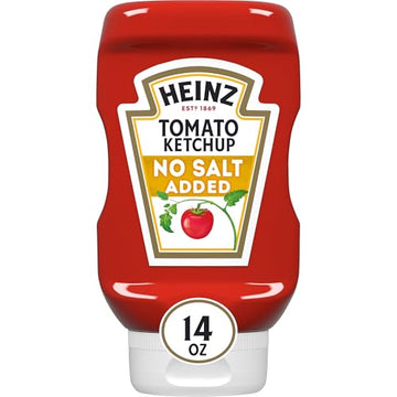 Heinz Tomato Ketchup With No Salt Added, 14 Oz Bottle