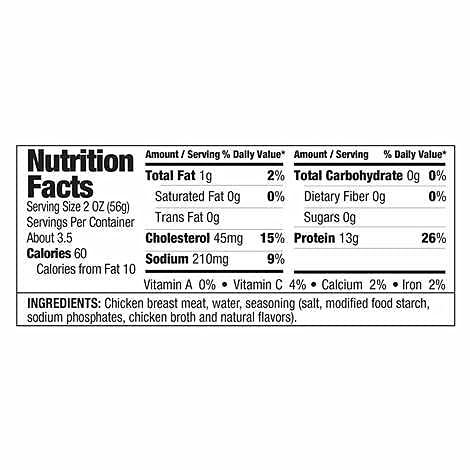 Kirkland Chicken Breast In Water 12.5 Oz. Cans - 6 Count - Premium Chunk - Great For Chicken Salad, Quesadillas, Soups, And Cass