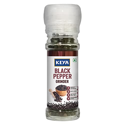 Keya Black Pepper Grinder  Black Pepper Mill 50Gm