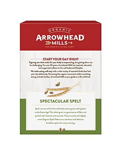 Arrowhead Mills Spelt Flakes Organic Cereal, 12 Ounce Box