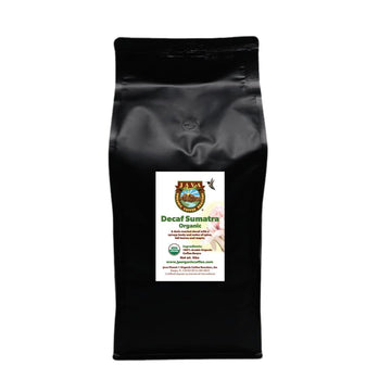 Java Planet Organic, Water Process Decaf Sumatra, Dark Roast, Smooth Full Flavored Organic Coffee Beans, Low Acid, Whole Bean Co
