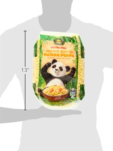 Envirokidz Organic Peanut Butter Panda Puffs Enviropakz, 25 Ounce Bags