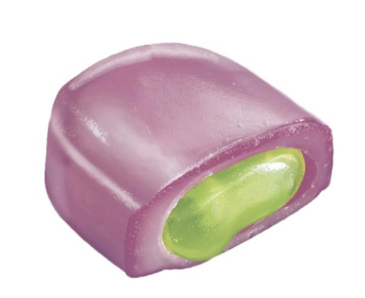 Korean Snack Super Sour Chewing Candy, Fruit Flavor, Individually Wrapped, 193.5G (6.82Oz), Pack Of 1 (Grape & Shine Muscat)