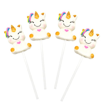 Unicorn Candy Lollipops (12 Pieces) Individually Wrapped Suckers, Great For Unicorn Birthday, Party Favors, Candy Buffet, Pinata