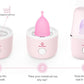 Rosa Rugosa Menstrual Cup Sterilizer, Steamer Cleaner 3-In-1 For Cleans, Dries, And Stores Your Period Cup- Auto Shut-Off- Leak-