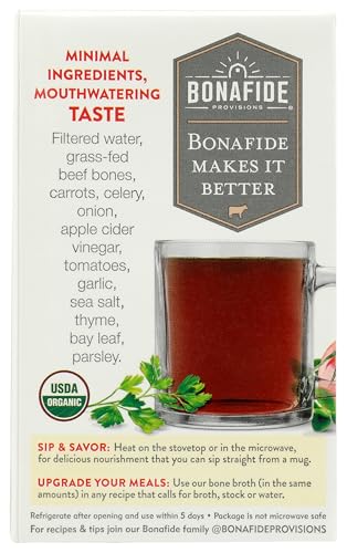 Bonafide Provisions Organic Beef Bone Broth, 16.9 Oz