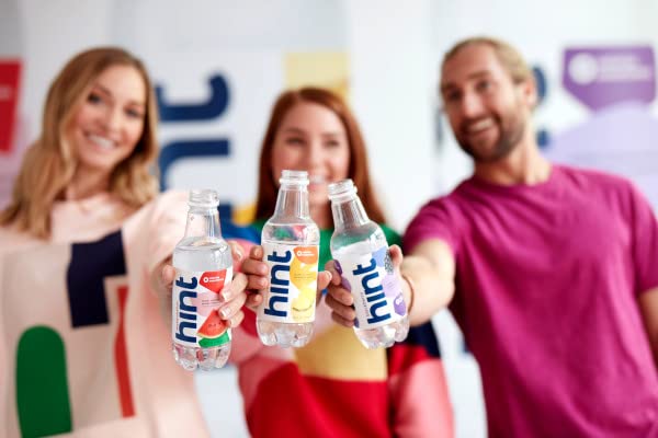 Hint Water Strawberry Lemon, Pure Water Infused with Strawberry and Lemon, Zero Sugar, Zero Calories, Zero Sweeteners, Zero Pres