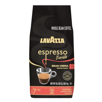 Lavazza Espresso Barista Gran Crema Whole Bean Coffee Blend, Medium Espresso Roast, Oz Bag (Packaging May Vary) - 2.2 Lb, 35.2 Ounce