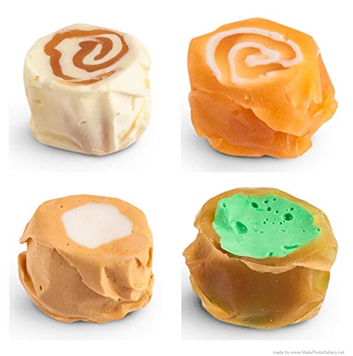 Taffy Shop Caramel Lovers Mix Salt Water Taffy - Small Batch Salt Water Taffies Made In The Usa - Super Soft, Sweet, Taffy Candy