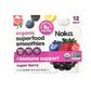 Noka Organic Superfood Fruit Smoothie Pouches – Super Berry (12 Count) | Vegan, Gluten-Free, Dairy-Free, No Added Sugar | Plant Protein & Flax Seed Healthy Snack