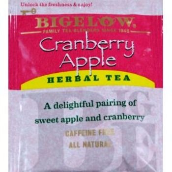 Bigelow Tea Cranberry Apple Herbal Tea - 168 Count Pack of 1 - Apple Flavor